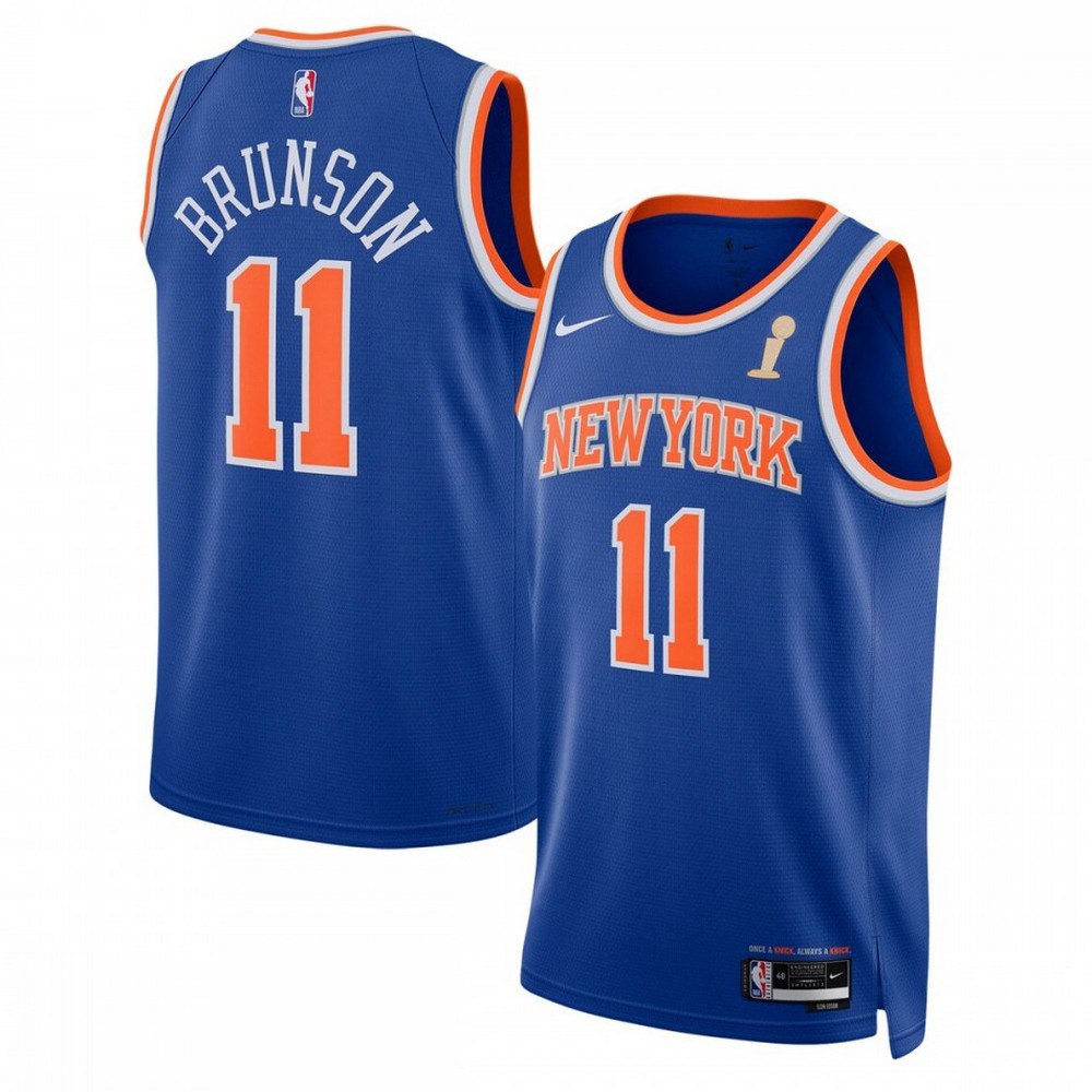 Jalen Brunson New York Knicks Unisex Blue 2026 Champions Swingman Jersey - Icon Edition-Pro Kit Vault | Brand New 26/27 Sports Jerseys